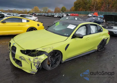 2022 BMW M3 Competition xDrive from USA, damaged, VIN WBS43AY02NFL90468